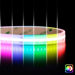 Ruban LED COB RGB + Blanc - 18W/m - IP68- 784 LED/m - à la coupe - 24V