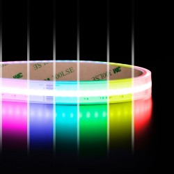 Ruban LED COB RGB + Blanc - 18W/m - IP68- 784 LED/m - à la coupe - 24V
