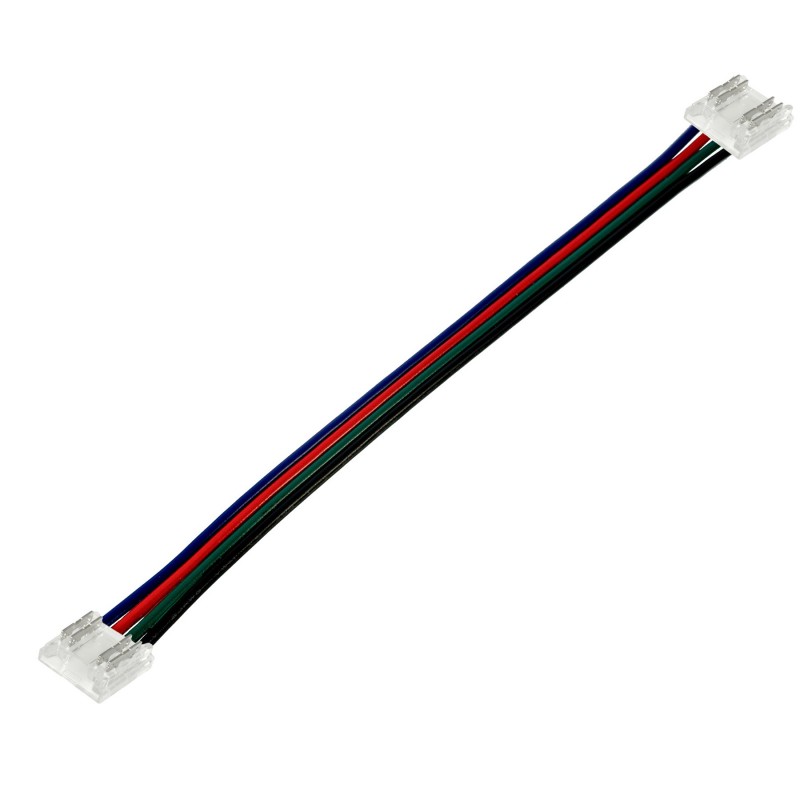 Connecteur pour ruban LED COB RGB 10mm Click + câble 15 cm + Click "Clipx"