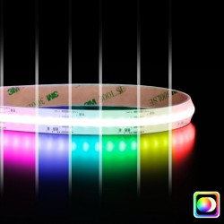 Ruban LED COB RGBCCT - 21W/m - IP65- 840 LED/m  - 24V