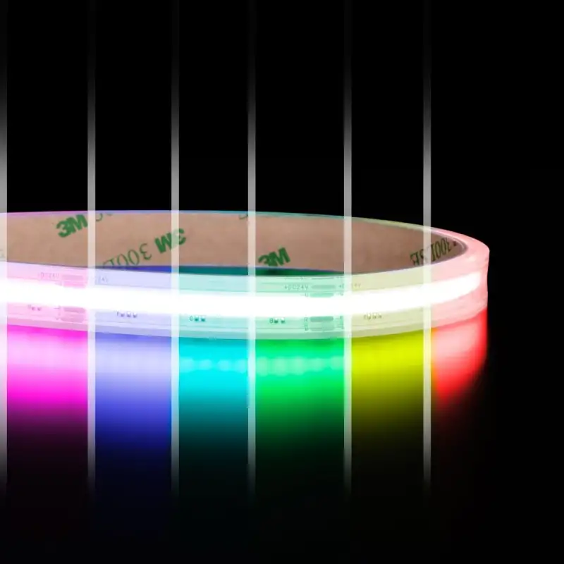 Ruban LED COB RGB - 14W/m - IP68- 840 LED/m - 5m - 24V
