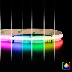 Ruban LED digital COB RGB - 8.6W/m - IP20 - 576 LED/m - 5m - 12V