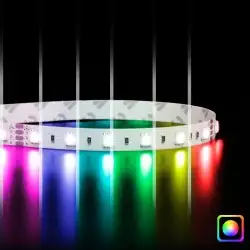 Ruban LED RGB multicolore - 14,4W/m - IP20 - 60 LED/m - 5050 - 24V