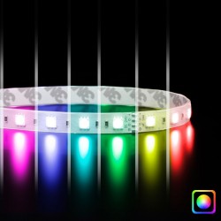 Ruban LED RGB multicolore - 14,4W/m - IP65 - 60 LED/m - 5050 - à la coupe - 24V