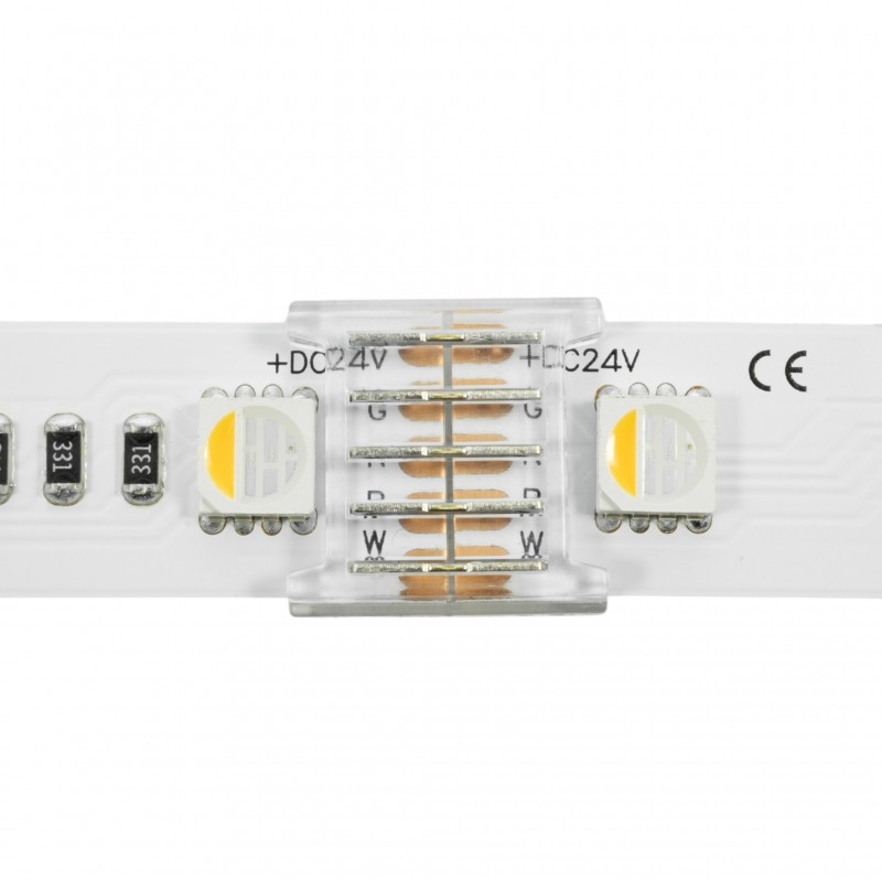 Jonction ruban LED RGB+W 12mm Click IP20