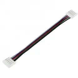 Connecteur ruban LED RGB+W 12mm Click + câble 15 cm + click