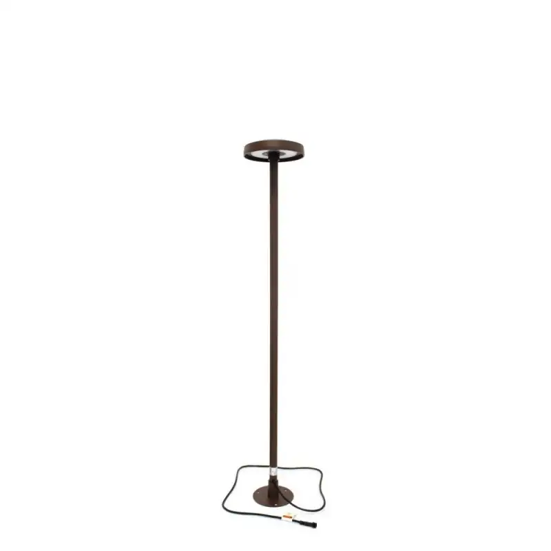 Borne led fine de jardin 80 cm 360° - Chocolat cuivre