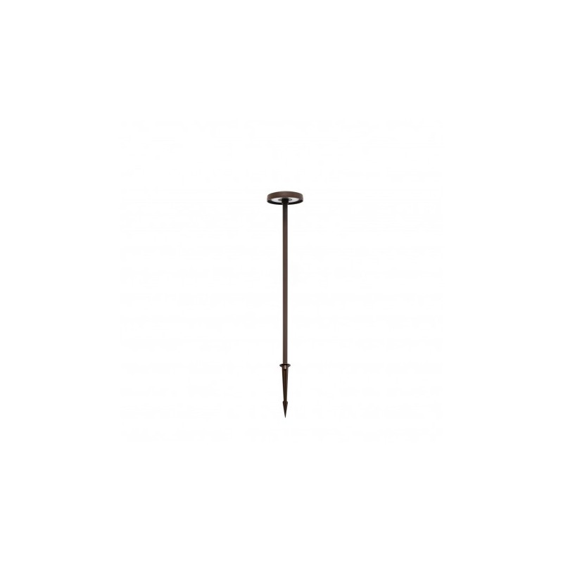 Borne led fine de jardin 80 cm 360° - Chocolat cuivre