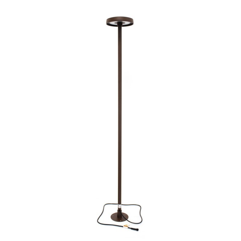 Borne led fine de jardin 100 cm - 1m - 360° - Chocolat cuivre
