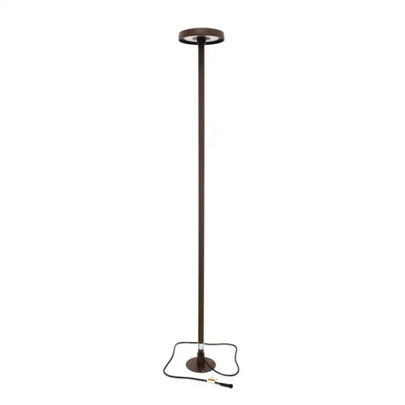 Borne led fine de jardin 100 cm - 1m - 360° - Chocolat cuivre