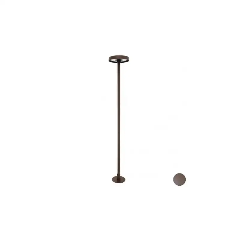 Borne LED extra fine d'extérieur à tête bombée - 23W - 200 cm - chocolat - Haalö