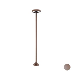 Borne LED extra fine d'extérieur à tête bombée - 7W - 100 cm - rouille - Haalö