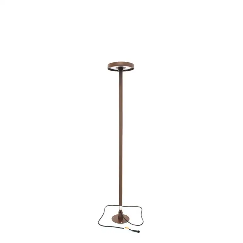 Borne LED extra fine d'extérieur à tête bombée - 7W - 80 cm - rouille - Haalö Borne LED extra fine d'extérieur à tête bombée - 7W - 80 cm - rouille - Haalö