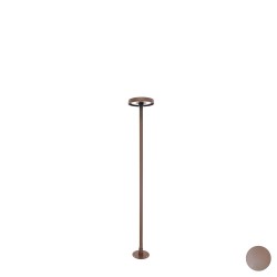 Borne LED extra fine d'extérieur à tête bombée - 7W - 80 cm - rouille - Haalö