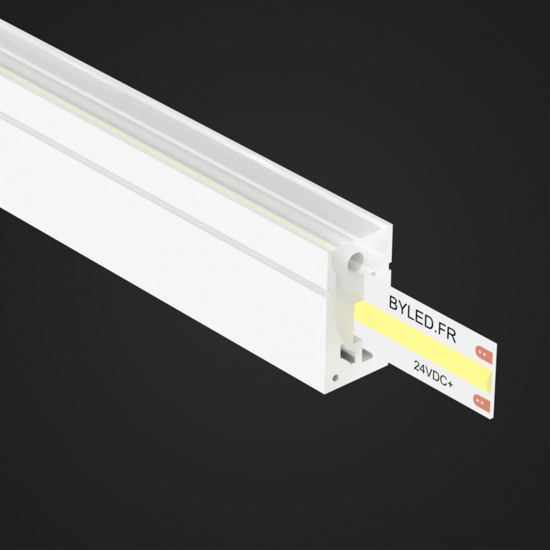 Tube néon flex carré pour ruban LED - Direct - D1220