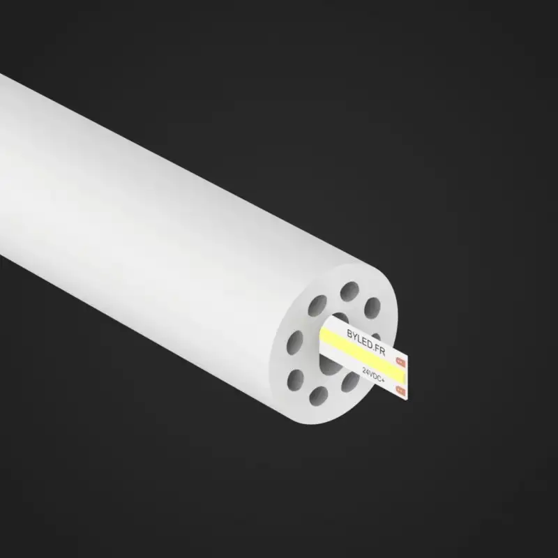 Tube néon flex fin pour ruban LED - 360° - R16-360