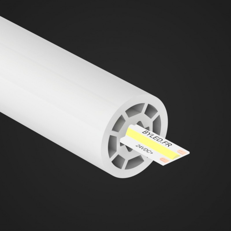 Tube néon flex moyen pour ruban LED - 360° - R22-360