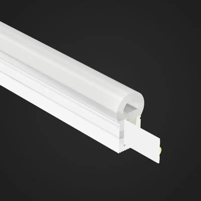 Tube néon flex rond fin pour ruban LED - latéral – R0816