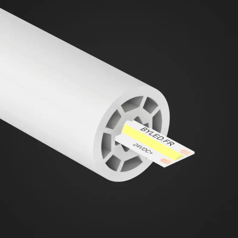 Tube néon flex pour ruban LED rond – 360° – R24