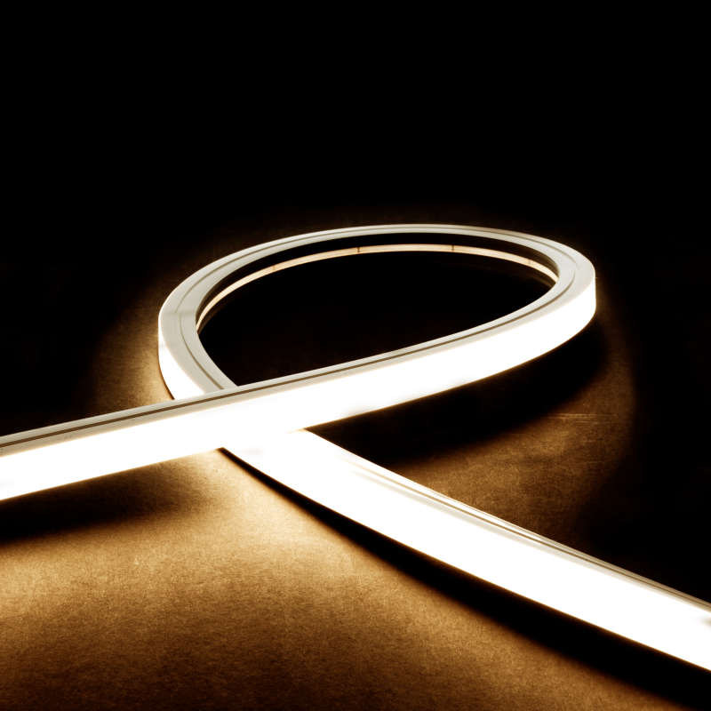 Néon flex avec ruban LED 4mm - à la coupe - Direct - 16W/m - 140 LED/m - IP68 - 24V - D1616