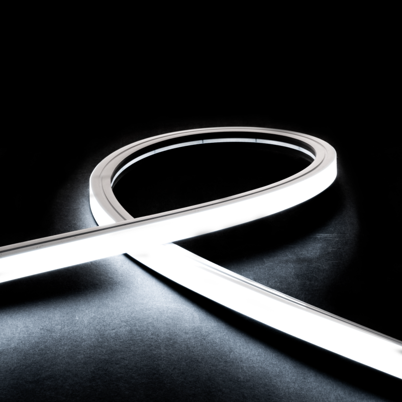 Néon flex avec ruban LED 4mm - à la coupe - Direct - 16W/m - 140 LED/m - IP68 - 24V - D1616