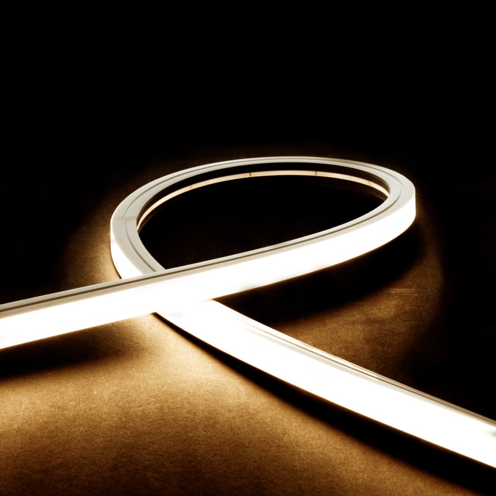 Néon flex avec ruban LED 4mm - 50 mètres - Direct - 16W/m - 140LED/m - IP68 - 24V - D1616