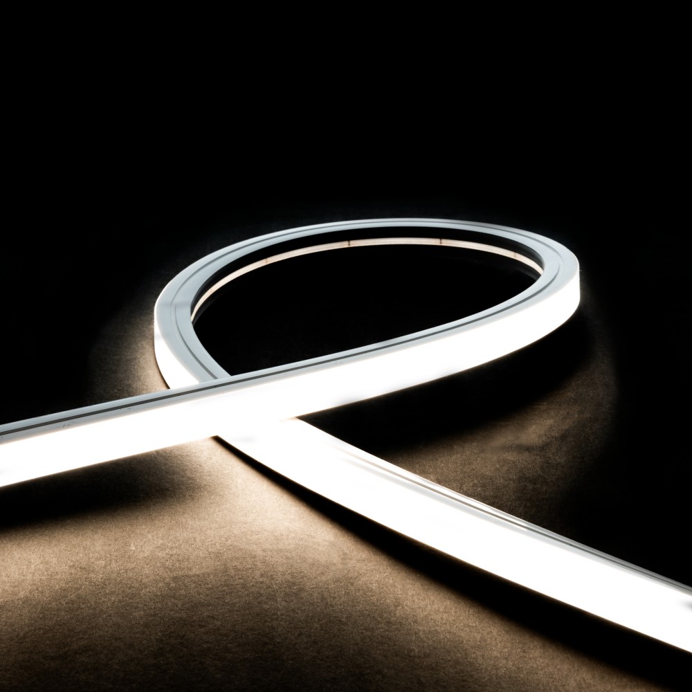 Néon flex avec ruban LED 4mm - 50 mètres - Direct - 16W/m - 140LED/m - IP68 - 24V - D1616