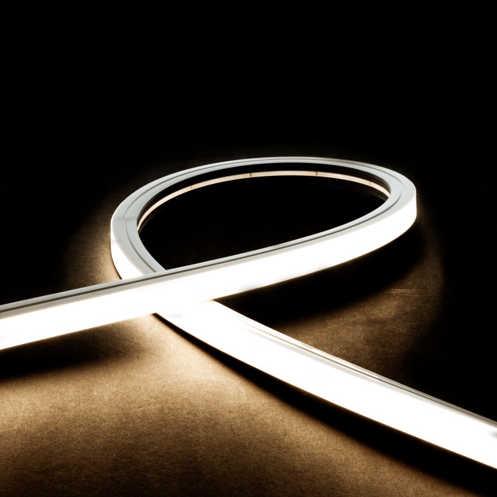 Néon flex avec ruban LED 4mm - 50 mètres - Direct - 16W/m - 140LED/m - IP68 - 24V - D1616