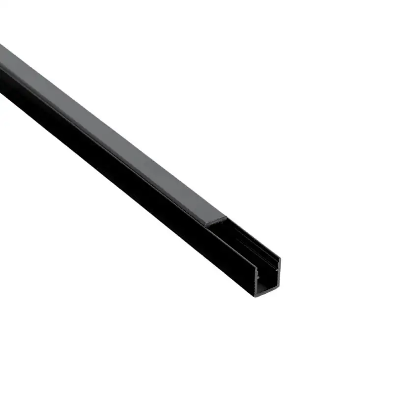 Profilé aluminium noir en applique pour ruban LED - C55