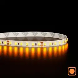 Ruban LED haute fidélité - 9,6W/m - IP20 - Ambré - 120 LED/m - 2835+ - 5m - 24V