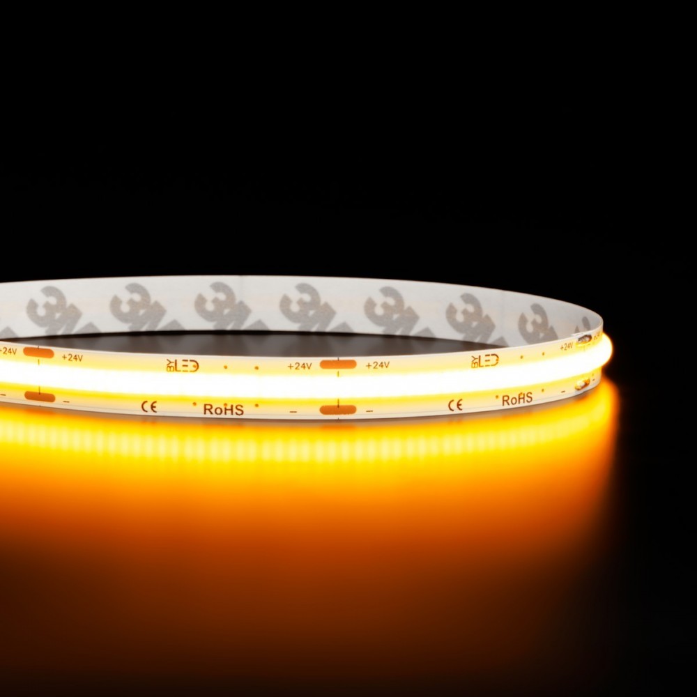 Ruban LED COB Haute efficacité - 15 W/m - 120 lm/W - IP20 - Blanc - 480LED/m - 5m - 24V