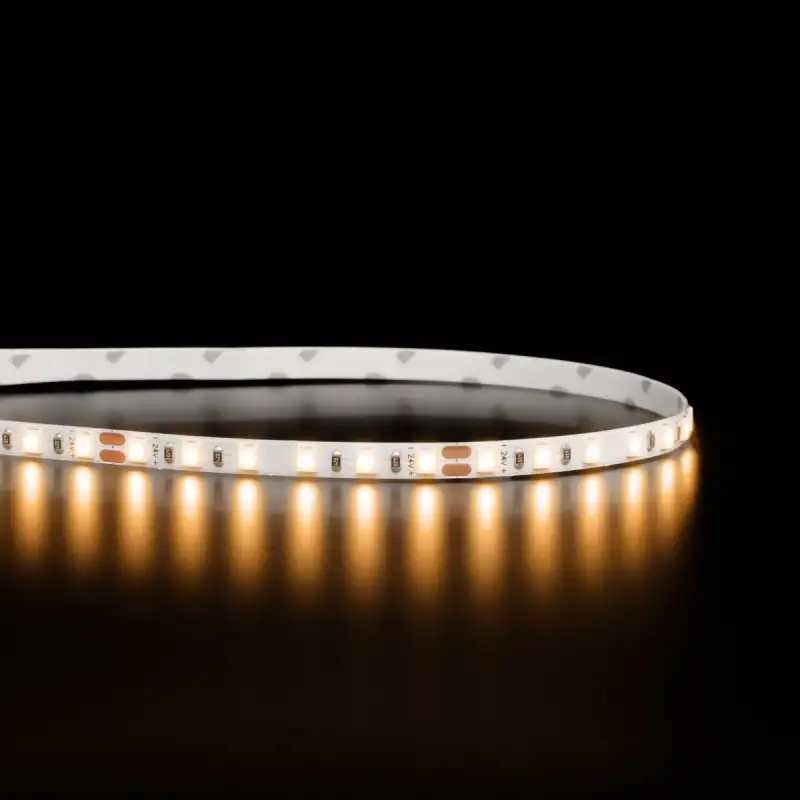 Ruban LED étroit haute fidélité IP20 - 14,4W/m - 120 LED/m - 2835E - 5m - 24V - Blanc