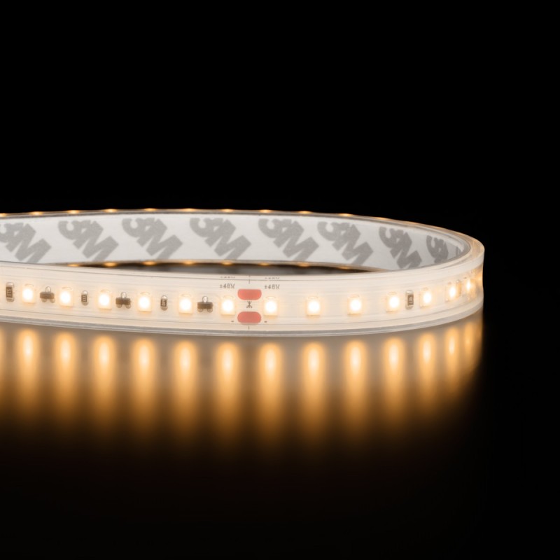 Ruban LED XXL haute fidélité IP65 - 8W/m - 120 LED/m - 2835 - 50m - 48V - Blanc