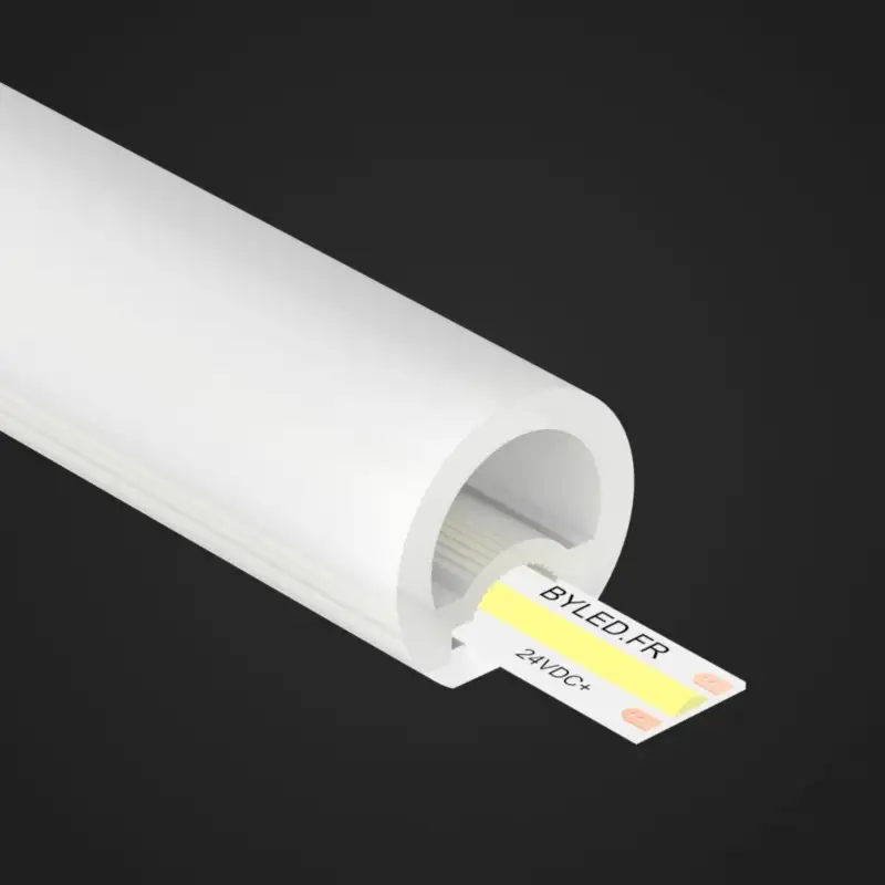 Tube néon flex pour ruban LED rond – 270° – R20