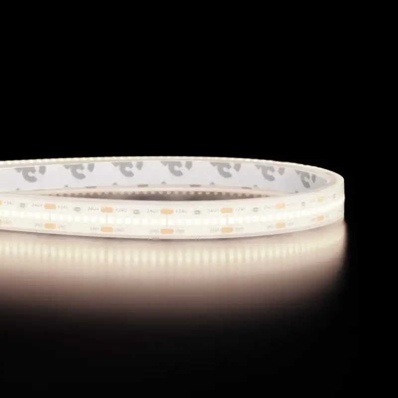 Ruban LED Haute densité (120 lm/w) - 13W/m - IP68 - Blanc - 420 LED/m - 2216+ - 5m -24V