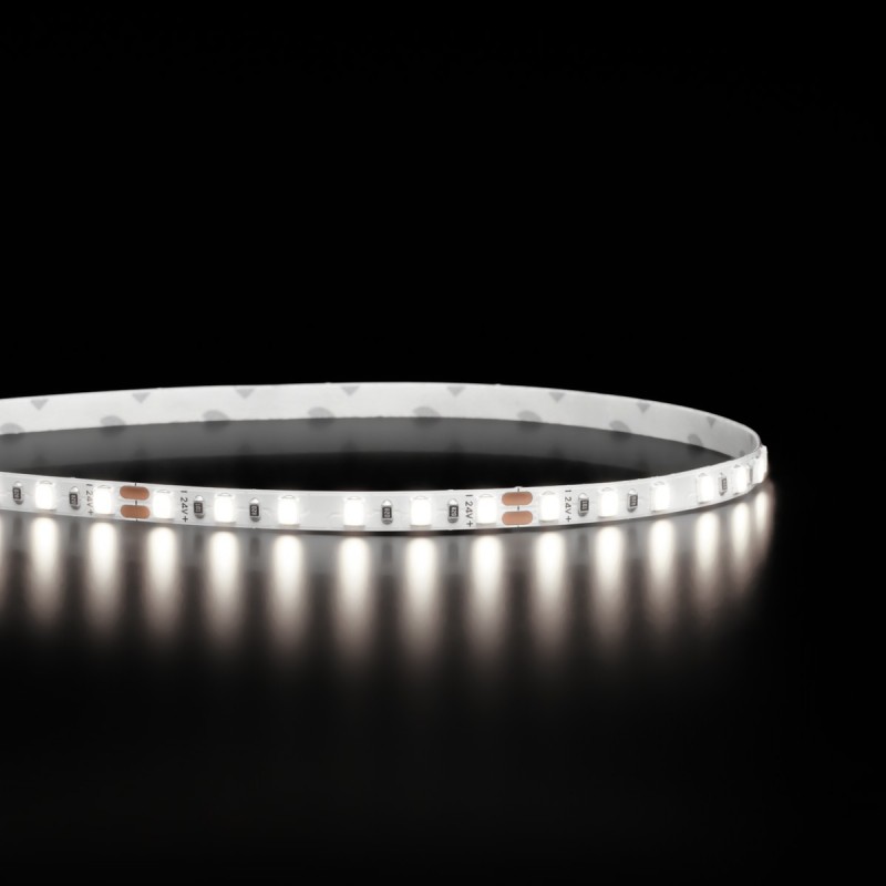 Ruban LED étroit haute fidélité IP20 - 9,6W/m - 120 LED/m - 2835E - 5m - 24V - Blanc