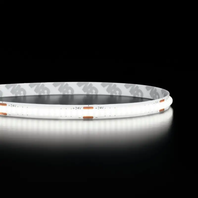 Ruban LED COB Haute efficacité - 8W/m - 115lm/W - IP65 - Blanc - 320LED/m - 5m - 24V
