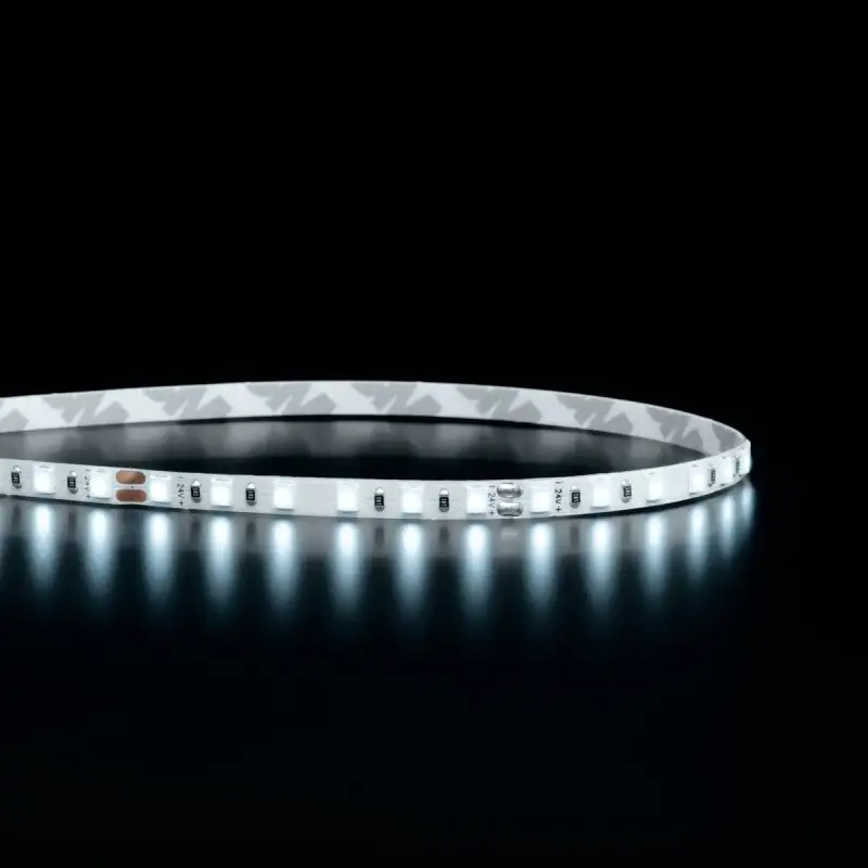 Ruban LED étroit haute fidélité IP20 - 4,8W/m - 120 LED/m - 2835E - 5m - 24V - Blanc