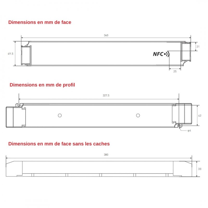 Transformateur dimmable 24V - Modèles 100W et 240W - IP20 - Tension constante - LTECH