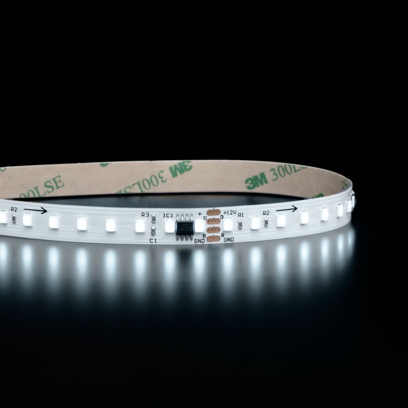 Ruban LED digital - 8.6W/m - IP20 - 126 LED/m – 2835+ - 5m - 12V