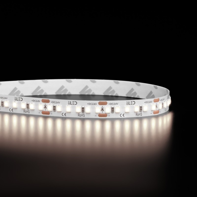 Ruban LED vendu au mètre - 14,4W/m - IP20 - Blanc - 180 LED/m - 24V
