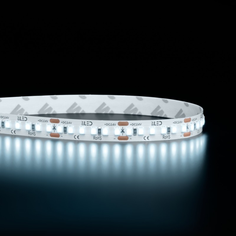 Ruban LED vendu au mètre - 14,4W/m - IP20 - Blanc - 180 LED/m - 24V