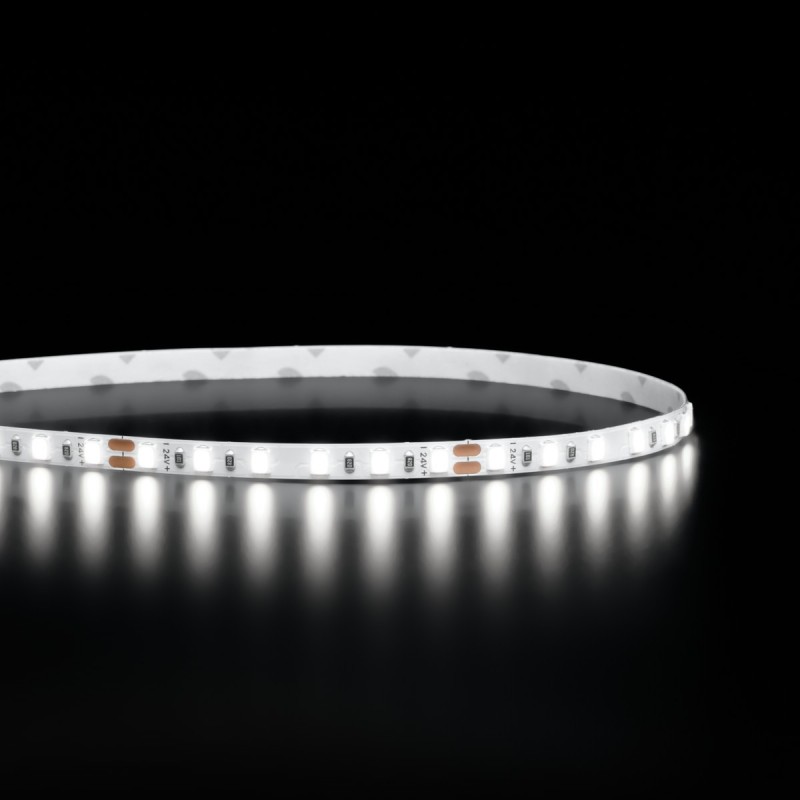 Ruban LED étroit haute fidélité IP20 - 9,6W/m - 120 LED/m - 2835E - 5m - 24V - Blanc