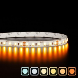 Ruban LED haute fidélité - 9,6W/m - IP65 - Blanc - 120 LED/m - 2835+ - à la coupe - 24V