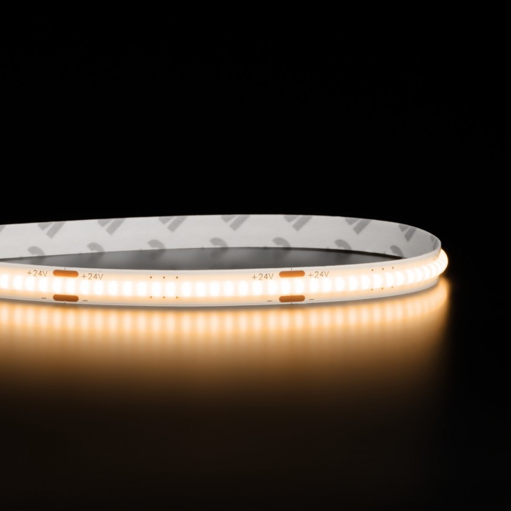 Ruban LED COB Haute efficacité à la coupe - 8W/m - 125 lm/W - Blanc - 320LED/m - IP20 - 24V