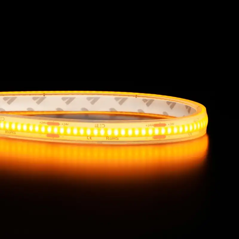 Ruban LED COB Haute luminosité (130 lm/W) - 8W/m - IP68 - Blanc- 320 LED/m - à la coupe - 24V