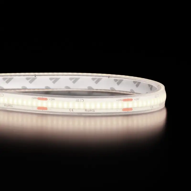 Ruban LED COB Haute luminosité (130 lm/W) - 8W/m - IP68 - Blanc- 320 LED/m - à la coupe - 24V