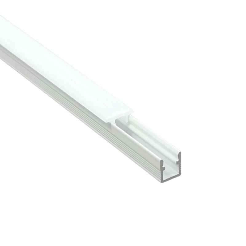 Profilé aluminium blanc encastrable pour ruban LED - E55 - CRAFT