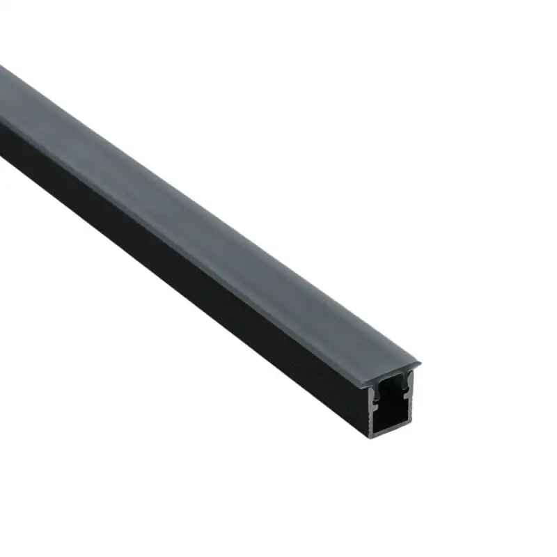 Profilé aluminium noir encastrable pour ruban LED - E55 - CRAFT