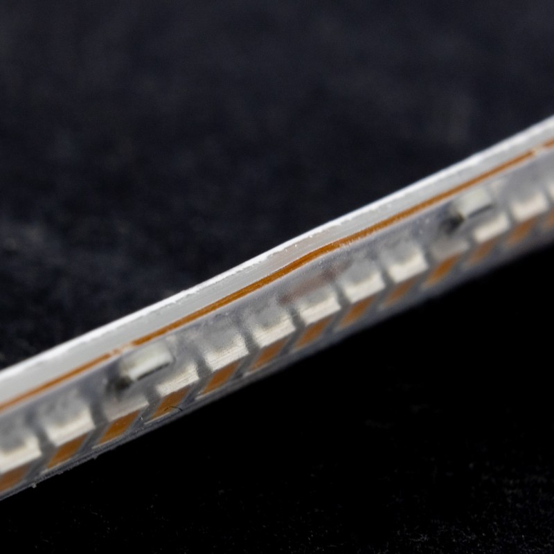 Ruban LED Haute densité (120 lm/w) - 13W/m - IP65 - Blanc - 420 LED/m - 2216+ - à la coupe - 24V